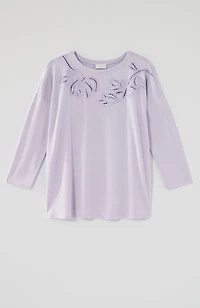 embroidered cutwork top