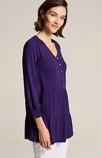 smocked & tiered tunic