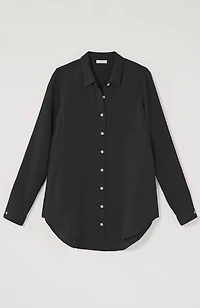 cotton-gauze a-line tunic