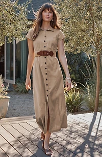 savanna maxi shirtdress
