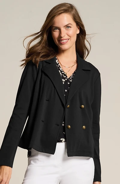 knit military jacket