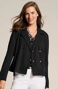 knit military jacket