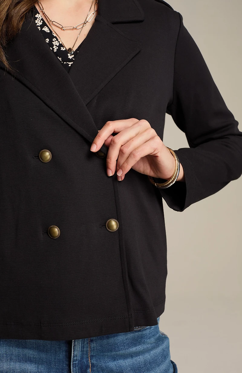 knit military jacket