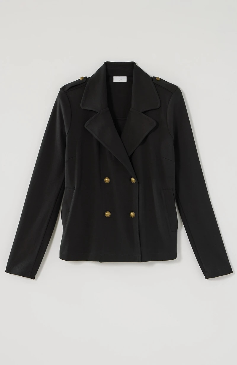 knit military jacket