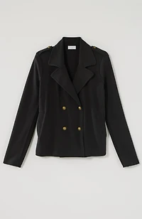 knit military jacket