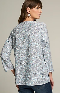 non-iron v-neck popover