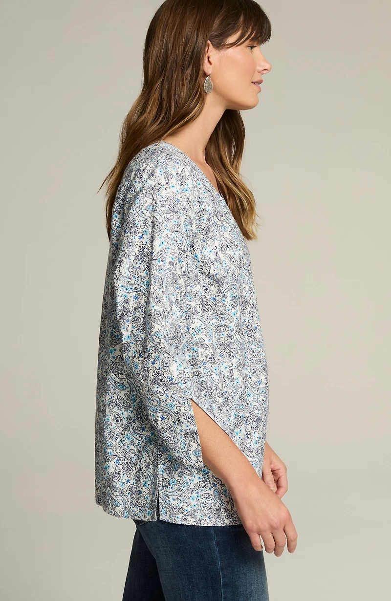 non-iron v-neck popover