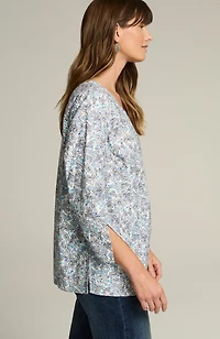 non-iron v-neck popover