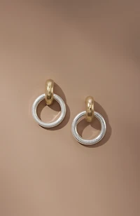 modern elements mixed-metal rings earrings