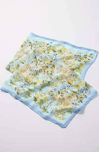 printed silk square scarf