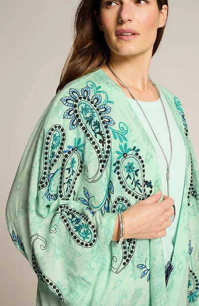 blossoming paisley soft jacket