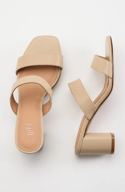 sadie double-banded heels