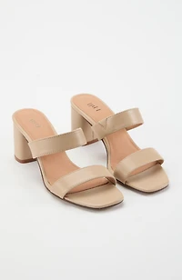 sadie double-banded heels