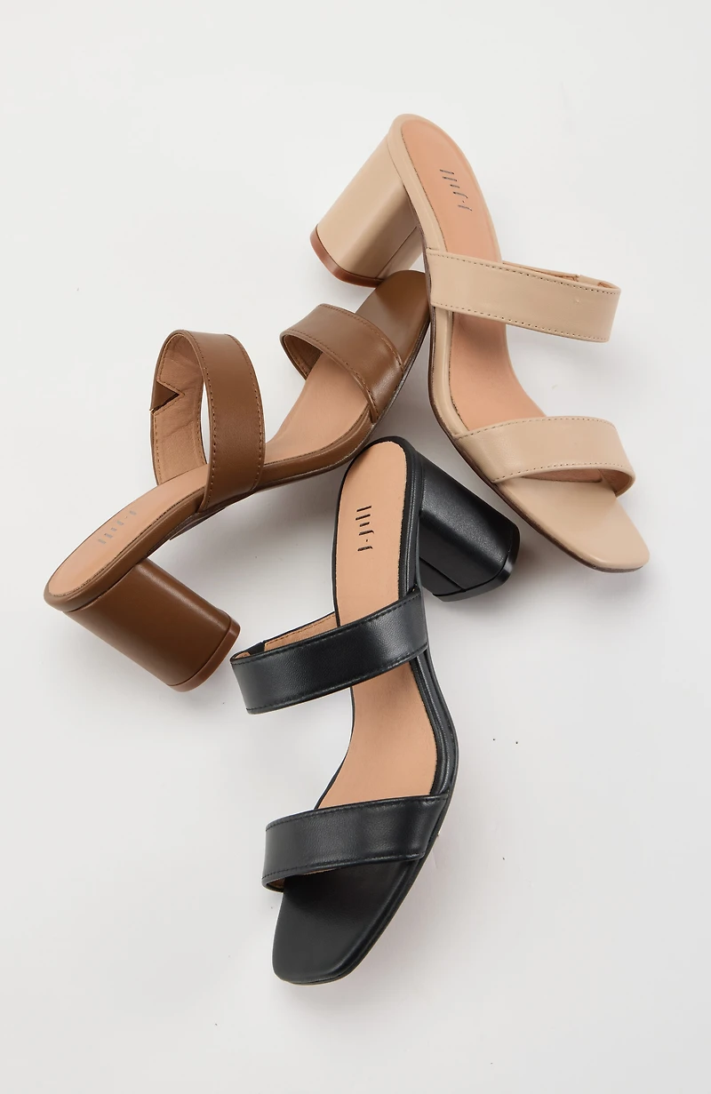 sadie double-banded heels