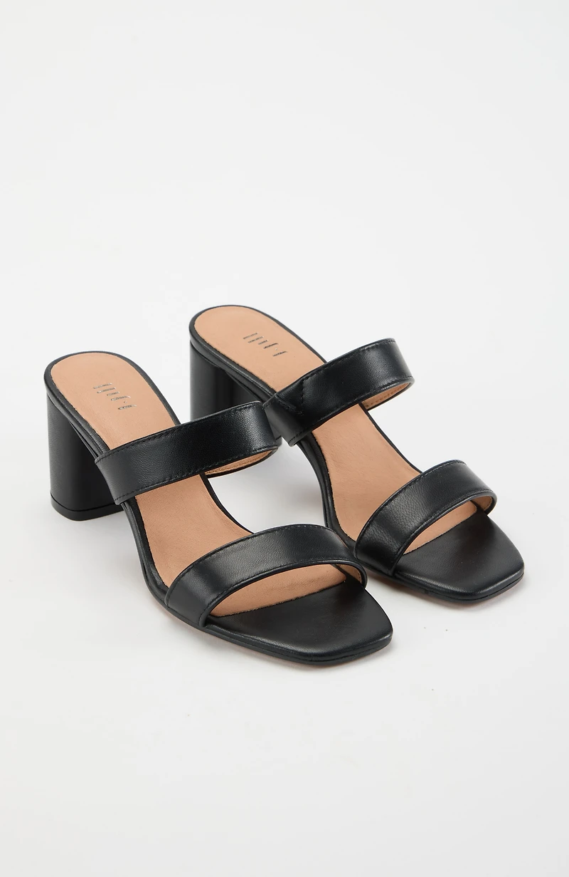 sadie double-banded heels