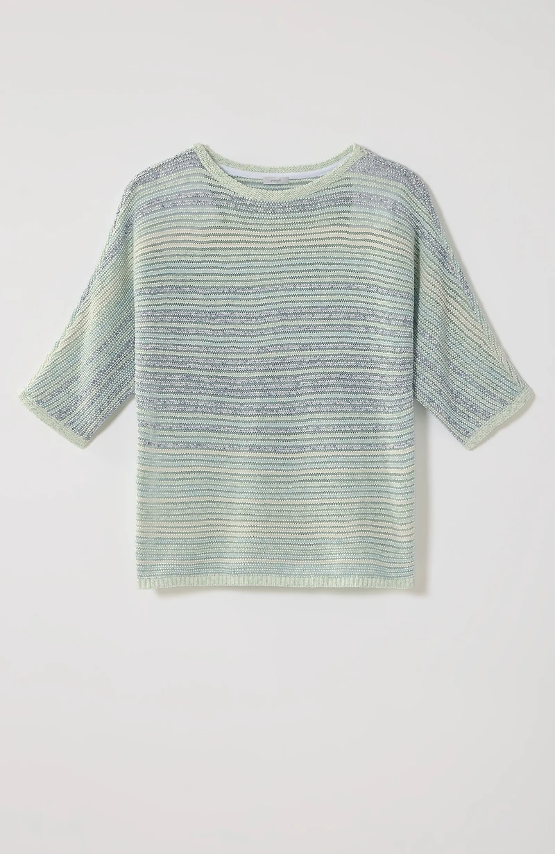 pure jill multicolored textured sweater