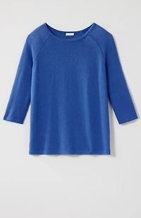 linen-blend pullover sweater