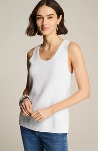textured sweater tank