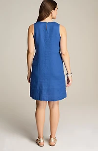 linen a-line dress