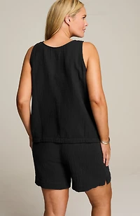 cotton-gauze tank