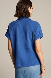 cotton-gauze camp shirt