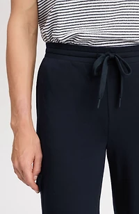 fit french terry cargo cropped pants