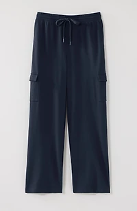 fit french terry cargo cropped pants