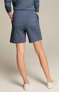 fit embroidered shorts
