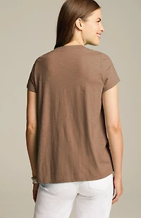short-sleeve henley top