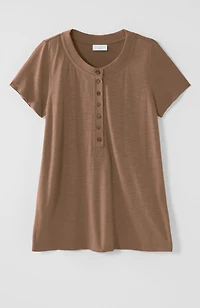 short-sleeve henley top