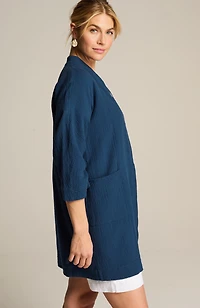 pure jill cotton-gauze jacket