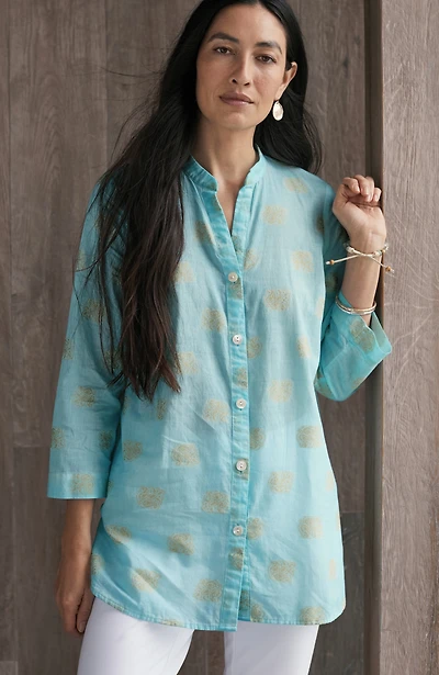 pure jill jacquard tunic