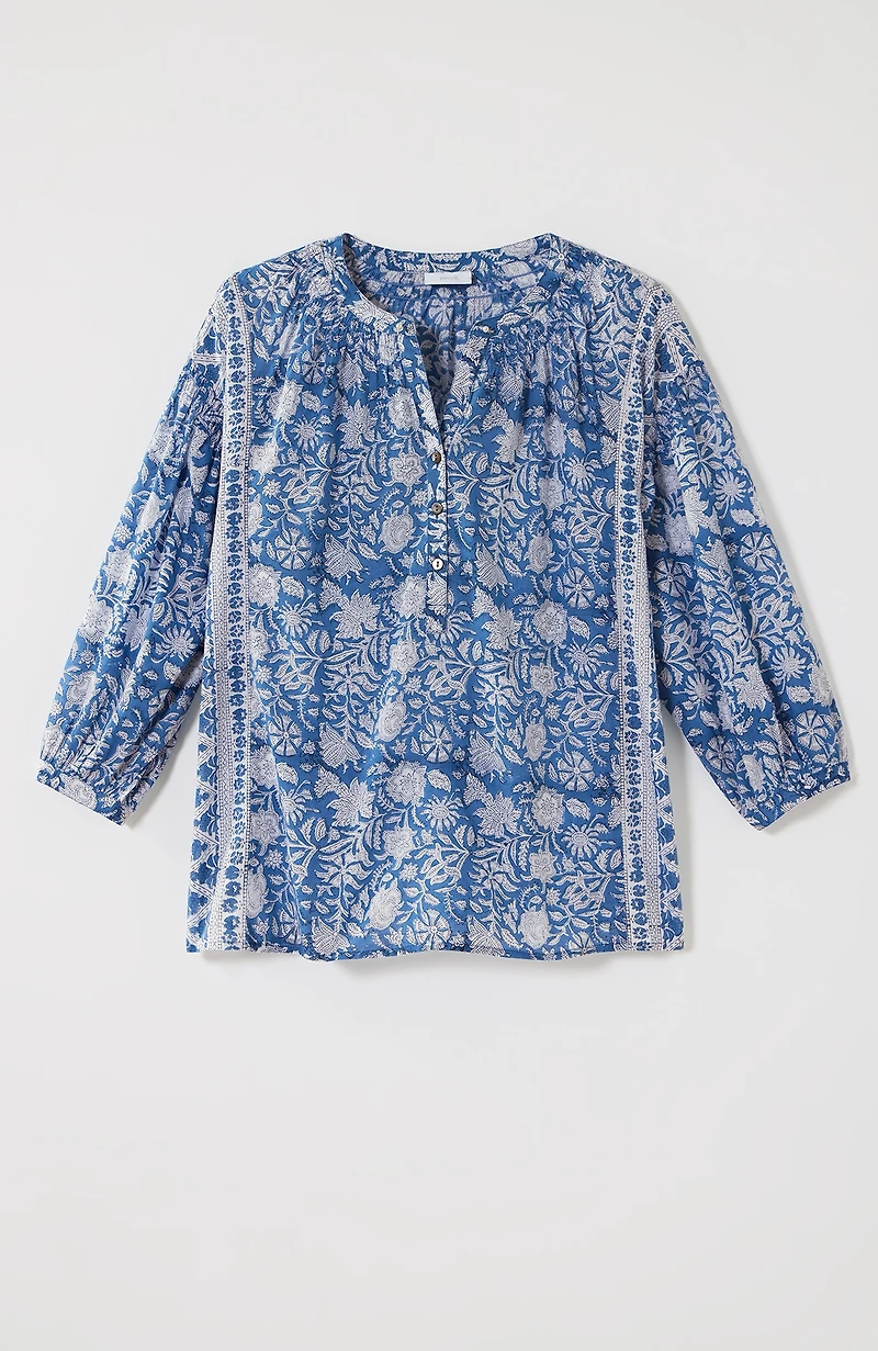 pure jill block-printed popover