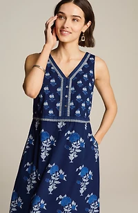pure jill mixed-print maxi dress