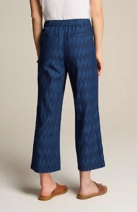 pure jill indigo dobby crops