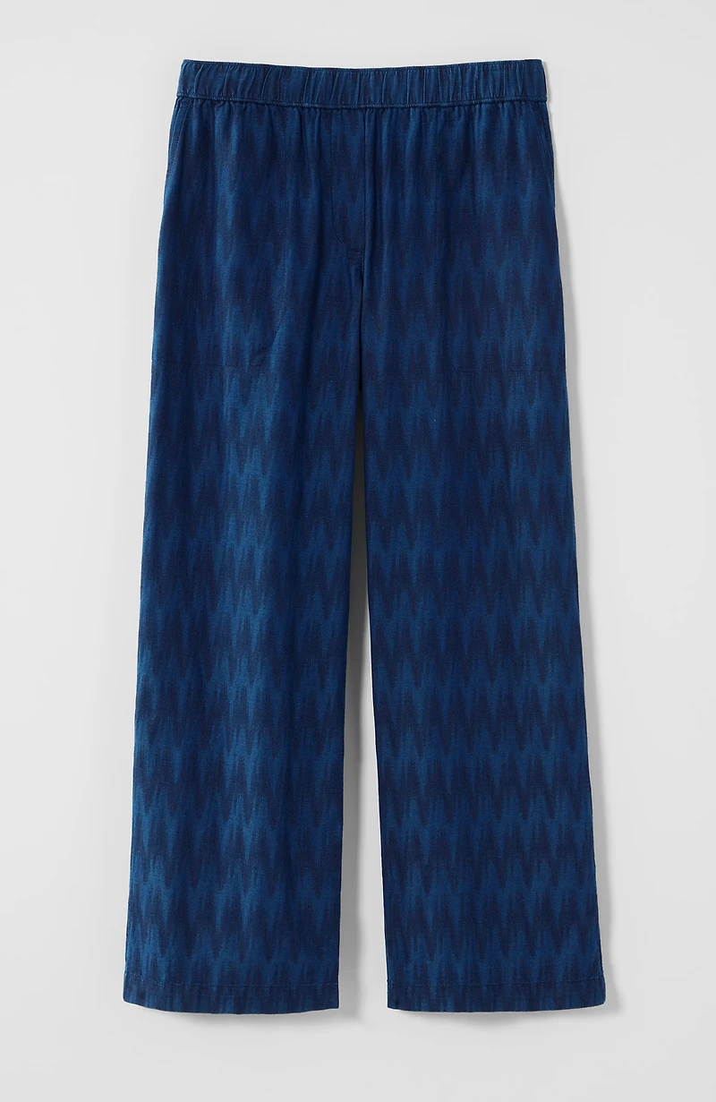pure jill indigo dobby crops