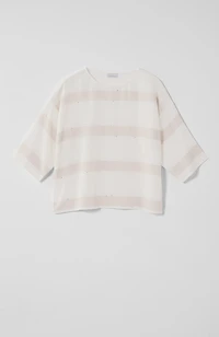 pure jill sequin-striped top