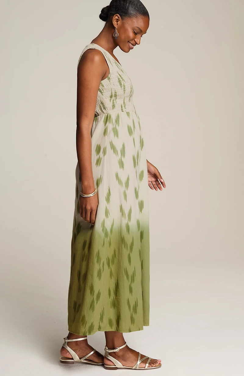 pure jill dip-dyed ikat dress