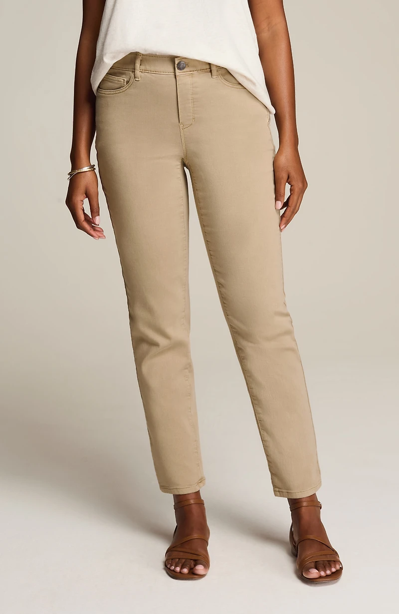 pure jill soft slim-leg jeans