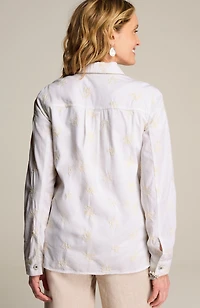 embroidered patch-pocket jacket
