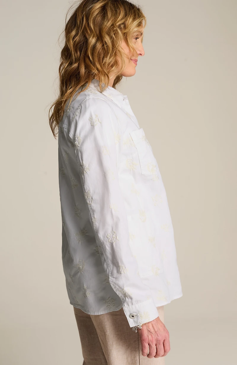 embroidered patch-pocket jacket