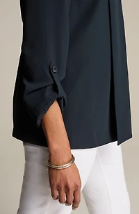 wearever easy-care drape-front jacket