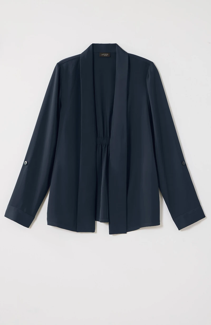 wearever easy-care drape-front jacket