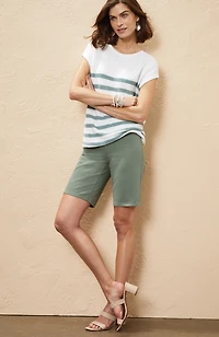 wearever smooth-fit knit jean city shorts