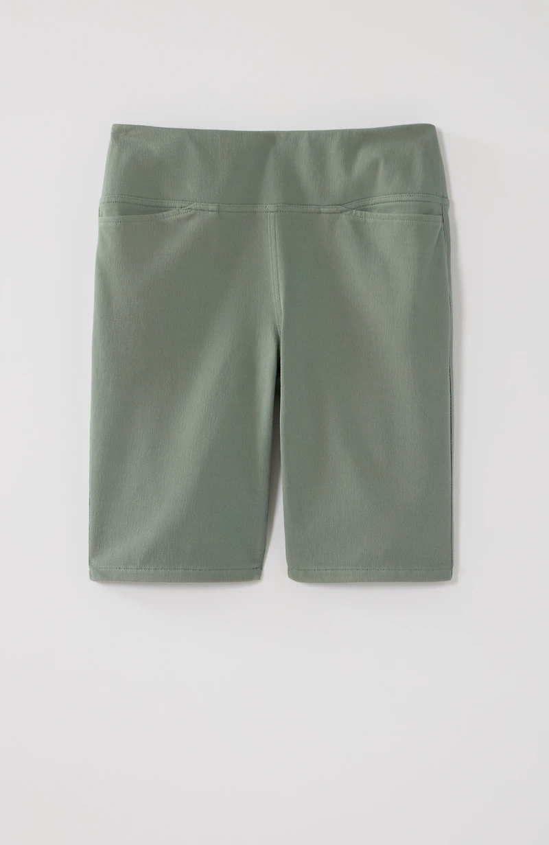 wearever smooth-fit knit jean city shorts