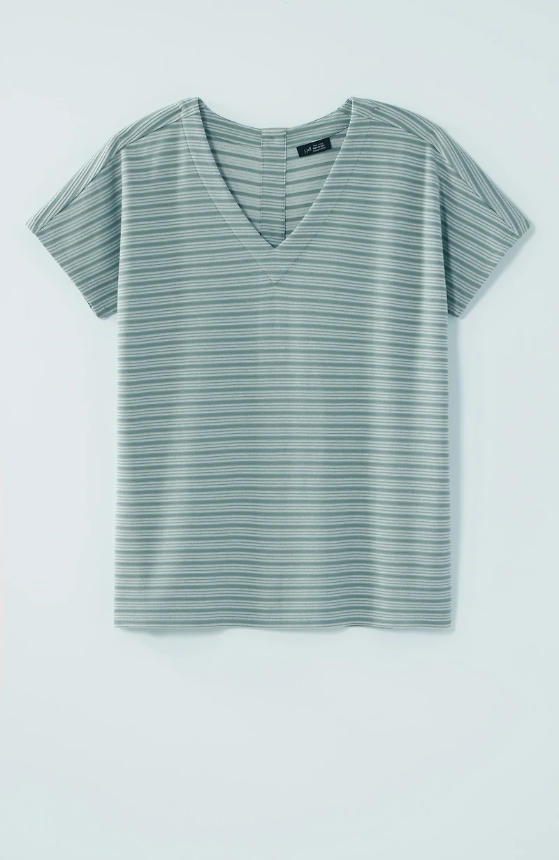 wearever textured button-back top