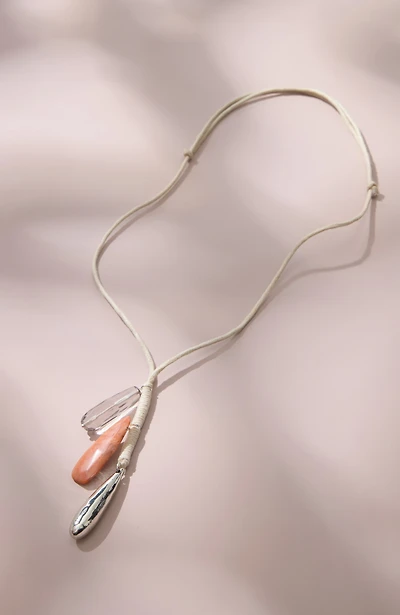 corded cluster necklace