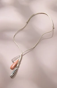 corded cluster necklace
