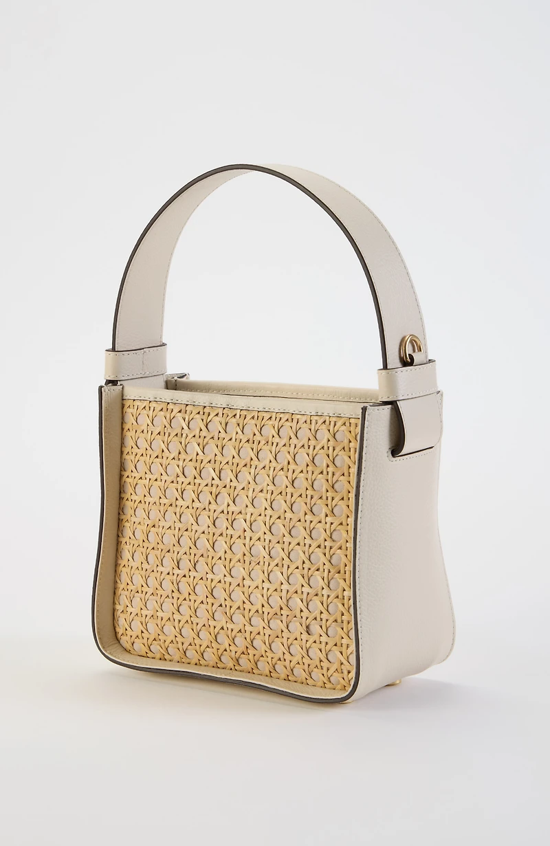 woven-textured mini bag