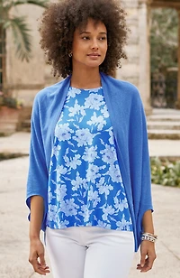 airy stitched shrug